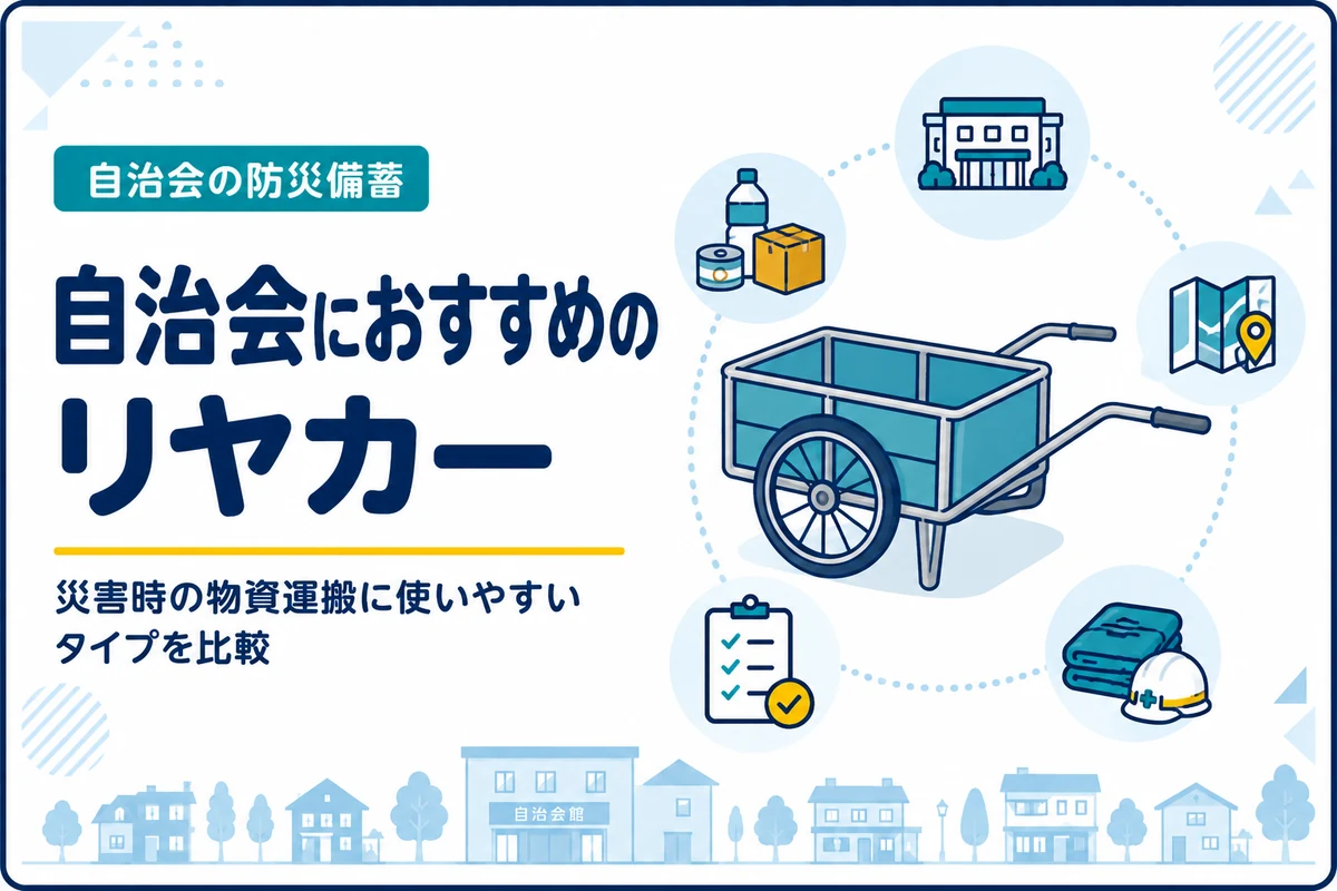自治会におすすめのリヤカー｜災害時の物資運搬に使いやすいタイプを比較