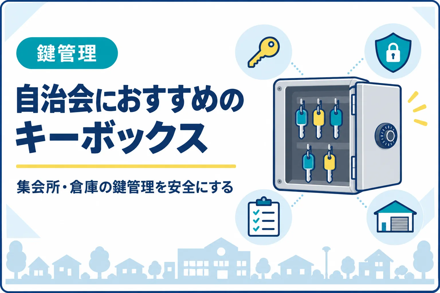 自治会におすすめのキーボックス｜集会所・倉庫の鍵管理を安全にする